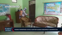 Kades Terinfeksi Covid, Kantor Kades Disemprot Disinfektan