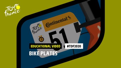 #TDF2020 What are the bike plates for ?