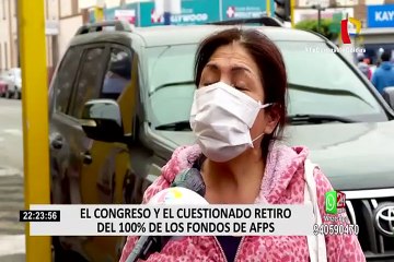 El congreso y el cuestionado retiro del 100 % de los fondos de la AFP