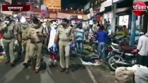 पुलिस अधीक्षक ने फ्लैग मार्च कर बाजारों का लिया जायजा