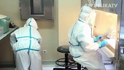 Penelitian virus Covid-19. Ilustrasi