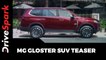 MG Gloster SUV Teaser