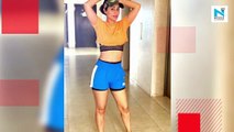 Watch, Hina Khan nails a run on treadmill in a new workout video