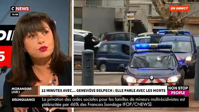 EXCLU - Dans Morandini Live , Geneviève Delpech, la femme du chanteur Michel Delpech, révèle parler avec les morts et travailler avec la police pour retrouver des personnes disparues - VIDEO