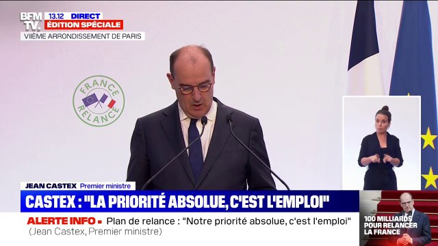 Jean Castex: Notre priorité absolue, c'est l'emploi