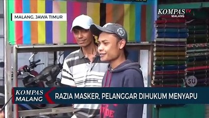 Tidak Pakai Masker?? Siap Siap Menyapu Jalan Ya!!!