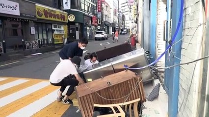 El tifón Maysak azota las dos Coreas