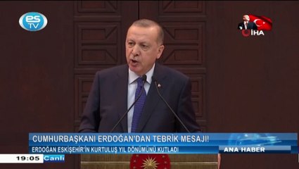 Cumhurbaşkanı Erdoğan'dan Büyükerşen'e tebrik mesajı!