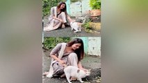 Divyanka Tripathi Mumbai की सड़को पर बिल्लियों संग खेलती आई नजर । Boldsky