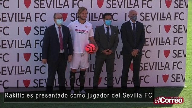Rakitic es presentado como jugador del Sevilla FC