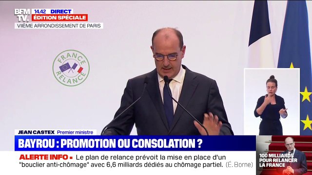 Bayrou nommé haut-commissaire au Plan: Jean Castex ne précise pas si il sera rattaché à l'Élysée ou à Matignon