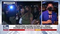 Protests erupt outside DC police station after officer-involved shooting- Rpt