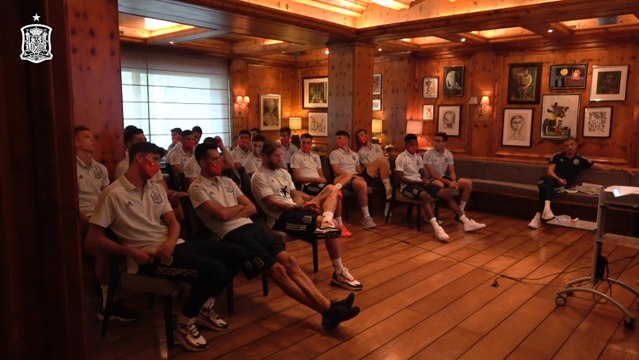La Selección Española, horas antes del partido contra Alemania