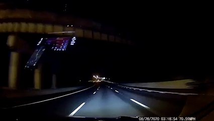 Subaru Slammed From Behind off Highway