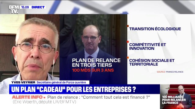 Yves Veyrier (FO): Il faut que l'on conditionne les aides (aux entreprises) à la non suppression des emplois
