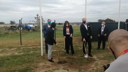 Sophie Wilmès : premier coup de pioche pour le nouveau bâtiment fédéral