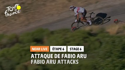 #TDF2020 - Étape 6 / Stage 6 - Attaque de Fabio Aru / Fabio Aru attacks