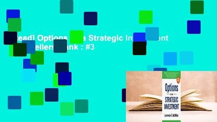 [Read] Options as a Strategic Investment  Best Sellers Rank : #3