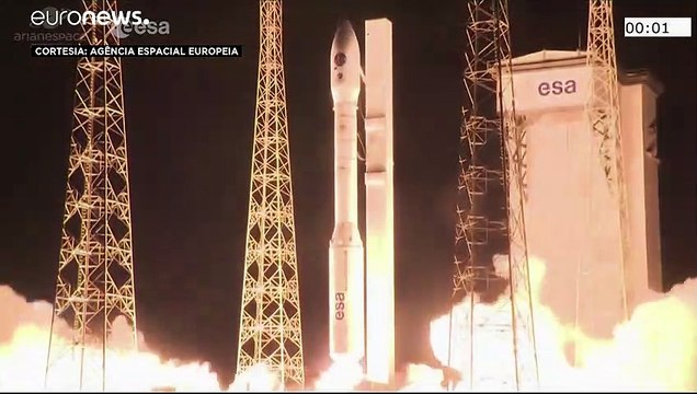 Europa lança Vega com 53 mini satélites a bordo
