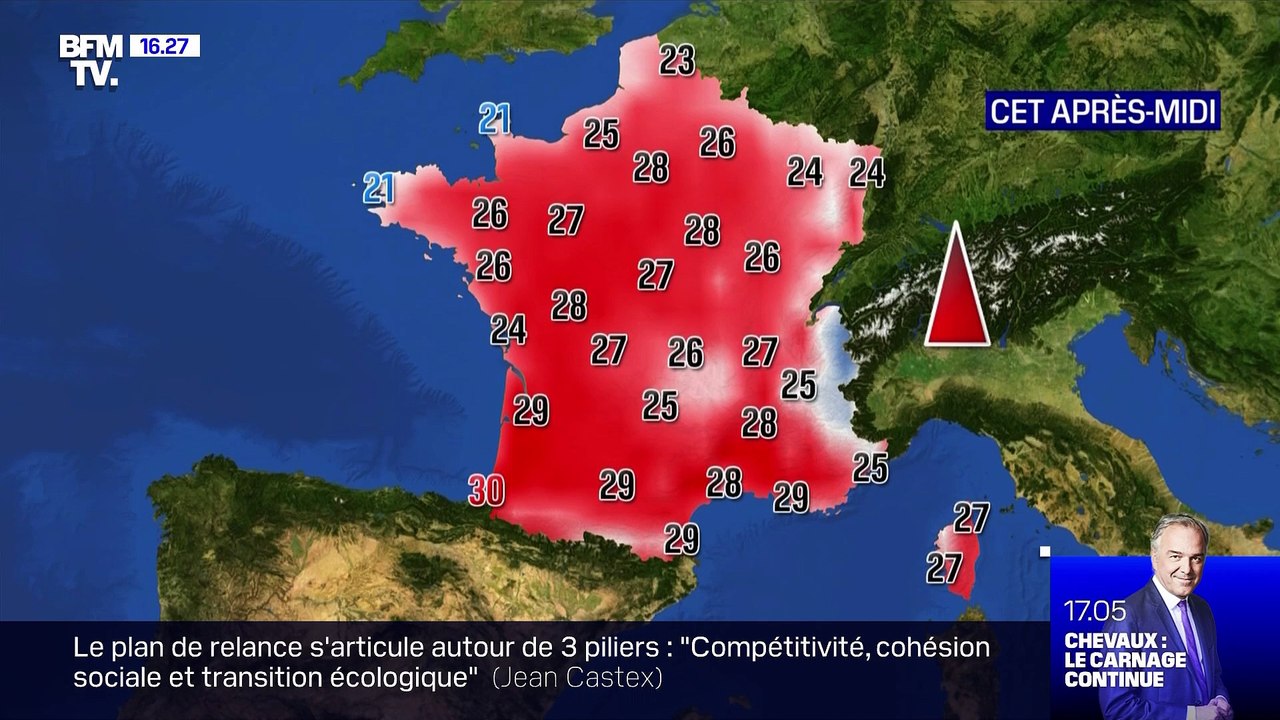 La météo pour ce vendredi 4 septembre 2020