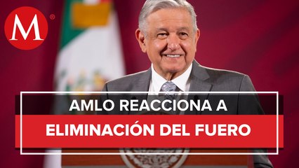 AMLO celebra aprobación de reforma para eliminar fuero presidencial