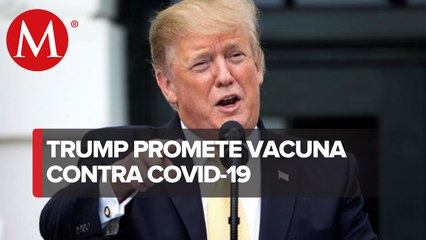 Trump entregará una vacuna días antes de la elección de noviembre