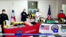Bomberos reciben donacion por parte de la embajada de EE.UU - Nex Noticias