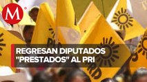 Tras elección de Sauri, vuelven al PRD cuatro diputados “prestados” al PRI