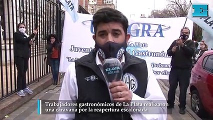 Trabajadores gastronómicos de La Plata