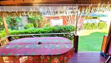 A VENDRE TERRAIN ET VILLA AVEC SES DEUX BUNGALOWS BORD DE MER A ATIHA-MOOREA