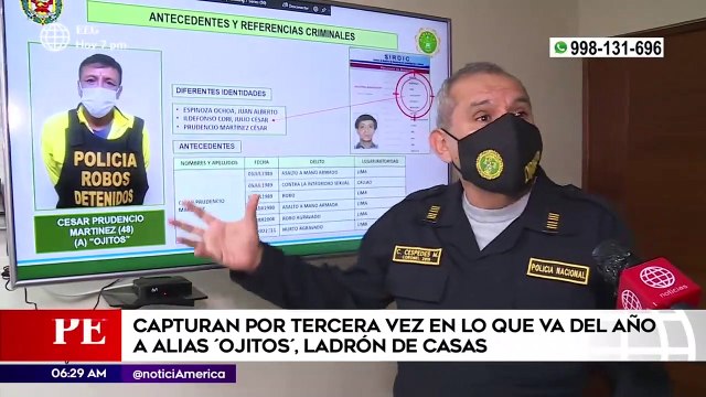 Capturan por tercera vez en el año a ladrón de casas | Primera Edición (HOY)