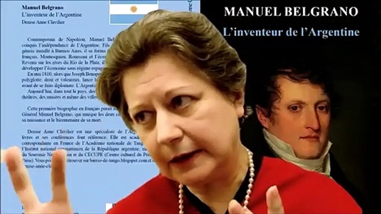 Denise Anne Clavilier en "Veladas para la historia", videoconferencia del Instituto Nacional Belgraniano (agosto 2020)