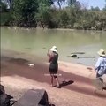 Ce pêcheur a choisi le pire endroit pour attraper des poissons !