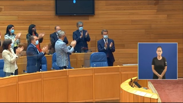 Feijóo, elegido presidente de la Xunta por cuarta vez con el sí de los 42 diputados del PPdeG