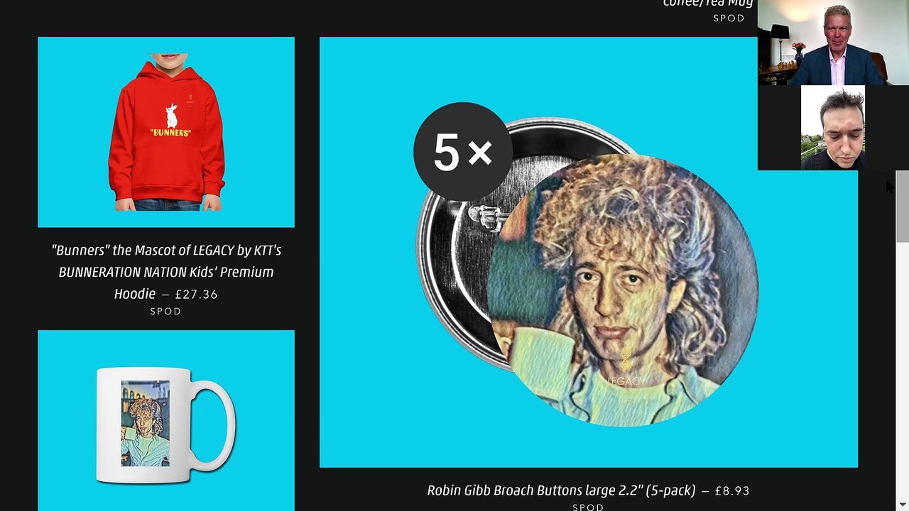 RJ Gibb joins Andrew Eborn to talk about KTT Legacy's launch of The Official Robin Gibb Commemorative Collection