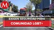 En CdMx, activistas LGBTI bloquean avenida Insurgente