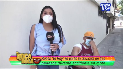 El cantante Rubén "El Rey" se recupera de manera favorable del accidente que sufrió hace algunos días