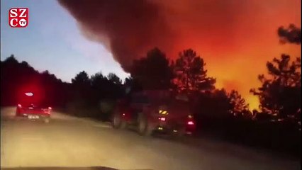 Denizli'deki yangında karşı ateş yakıldı