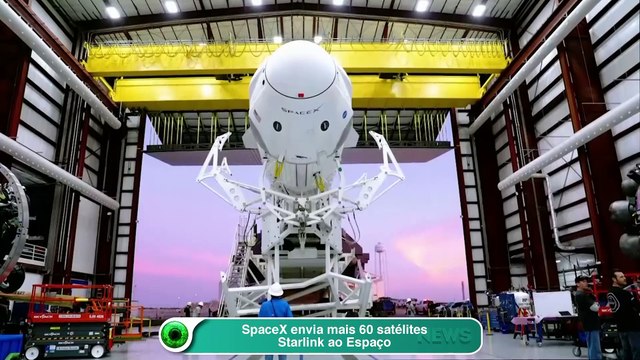 SpaceX envia mais 60 satélites Starlink ao Espaço