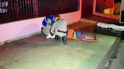 Idoso tem ferimento no rosto ao sofrer queda no Floresta