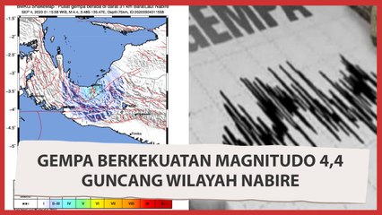 Gempa Berkekuatan Magnitudo 4,4 Guncang Wilayah Nabire