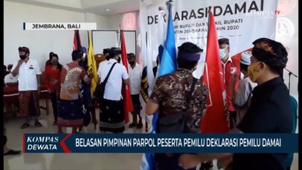 Belasan Pimpinan Partai Politik Deklarasikan Pemilu Damai
