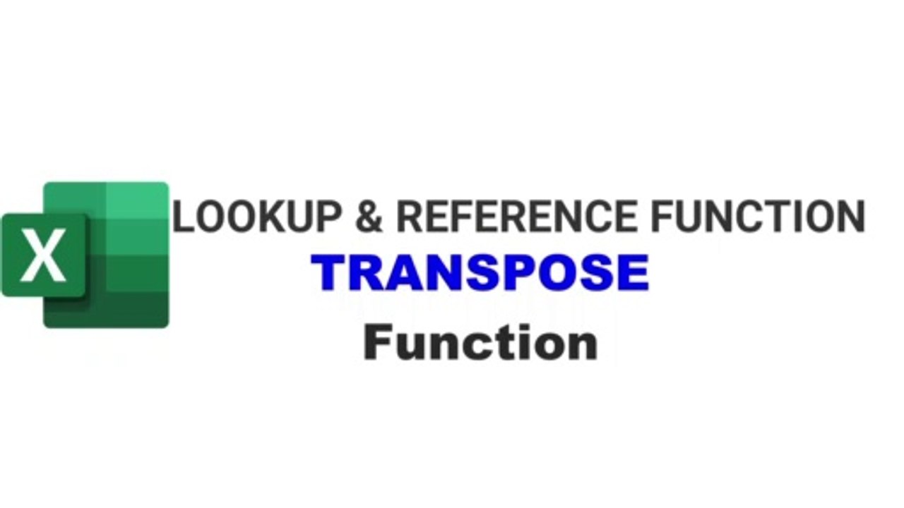 Transpose Function in Excel in Hindi