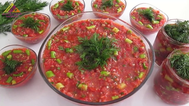 Acılı Ezme Turşu Tarifi Nasıl Yapılır-domates ezme turşu-robot ile 10 dk da pratik tarif