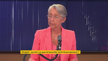 "On a fait 45 000 contrôles sur l'activité partielle, il y a eu des fraudes. On a près de 400 procédures pénales engagées", explique Élisabeth Borne