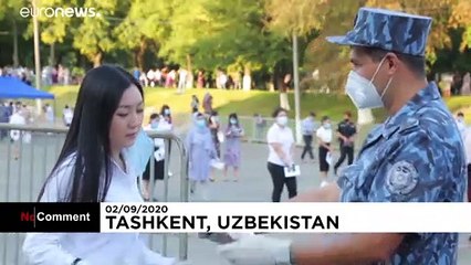 ازبکستان؛ آزمون کنکور امسال تاشکند در فضاهای باز برگزار شد