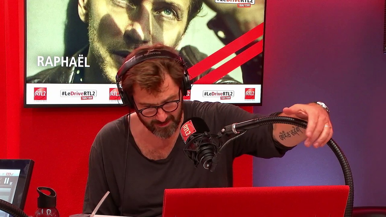 Raphaël en live et en interview dan,s #LeDriveRTL2