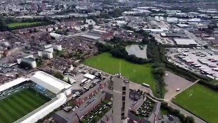 Impressive drone footage from Northampton's lift tower