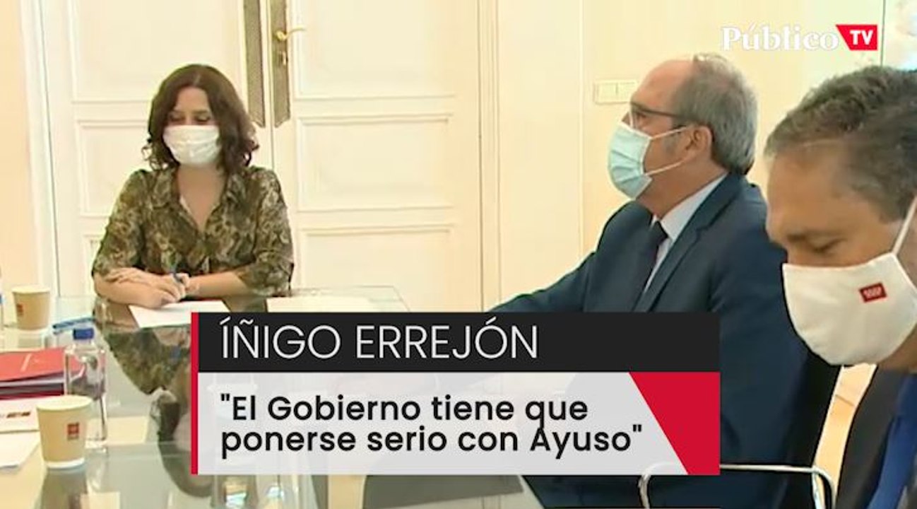 Íñigo Errejón pide al Gobierno que tome "cartas en el asunto de Isabel Díaz Ayuso"