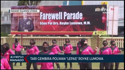 Tari Gembira Polwan Lepas Royke Lumowa